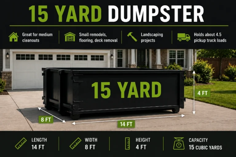 15-yard roll-off dumpster rental Conway AR — 