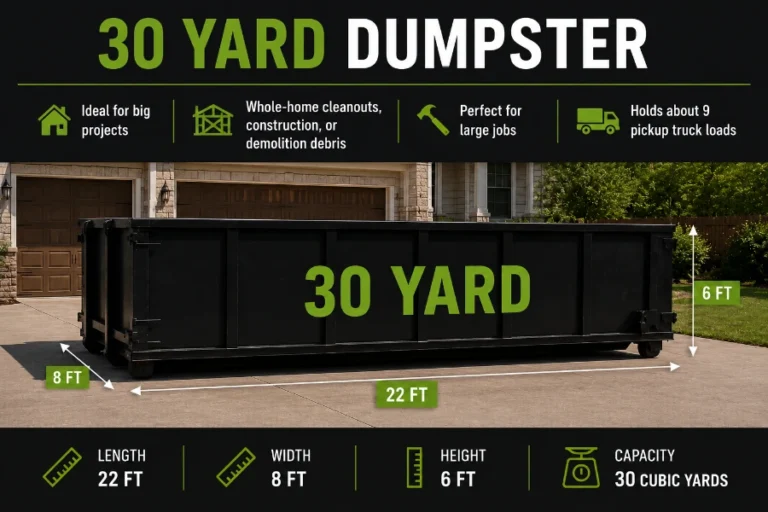 30-yard roll-off dumpster rental Conway AR —